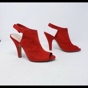 Nine West Womens Size 9.5M Peep Toe Slingback Mule